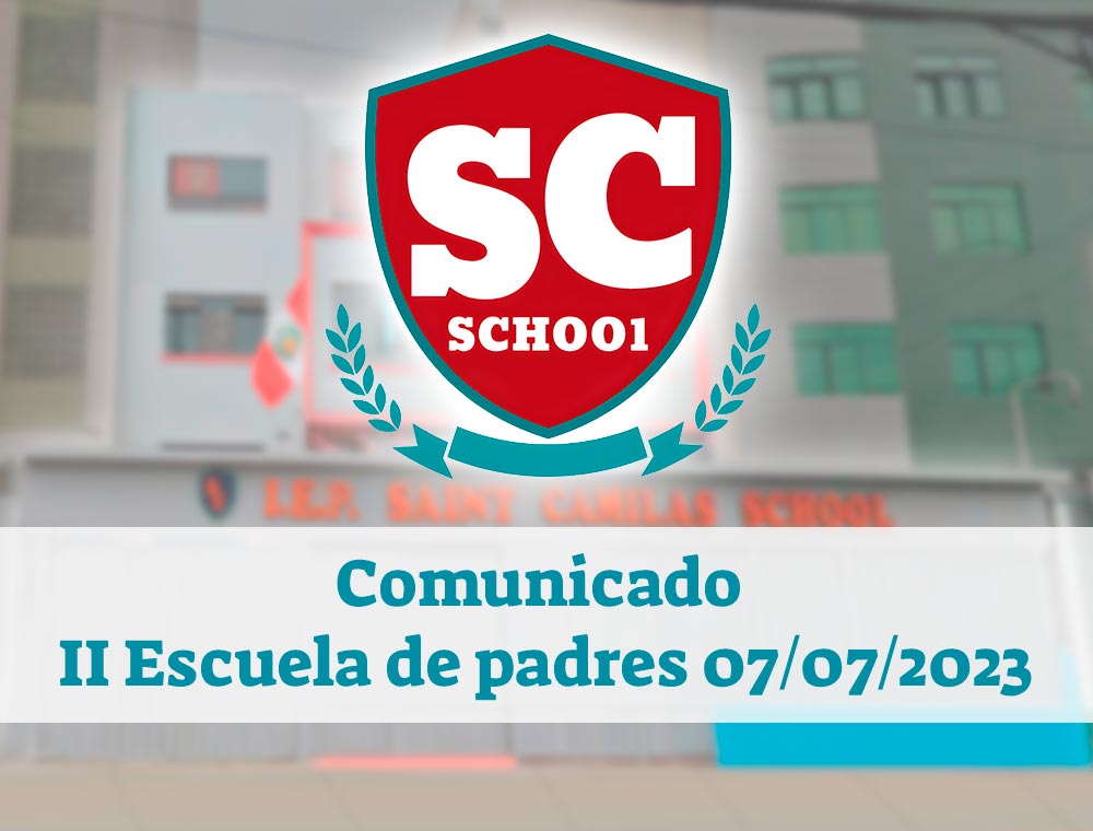 Comunicado – II Escuela de padres 07/07/2023