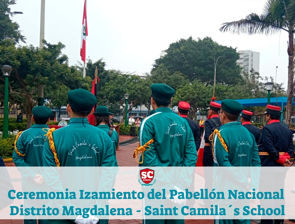 Ceremonia Izamiento del Pabellón Nacional Distrito Magdalena – Colegio Saint Camila´s School